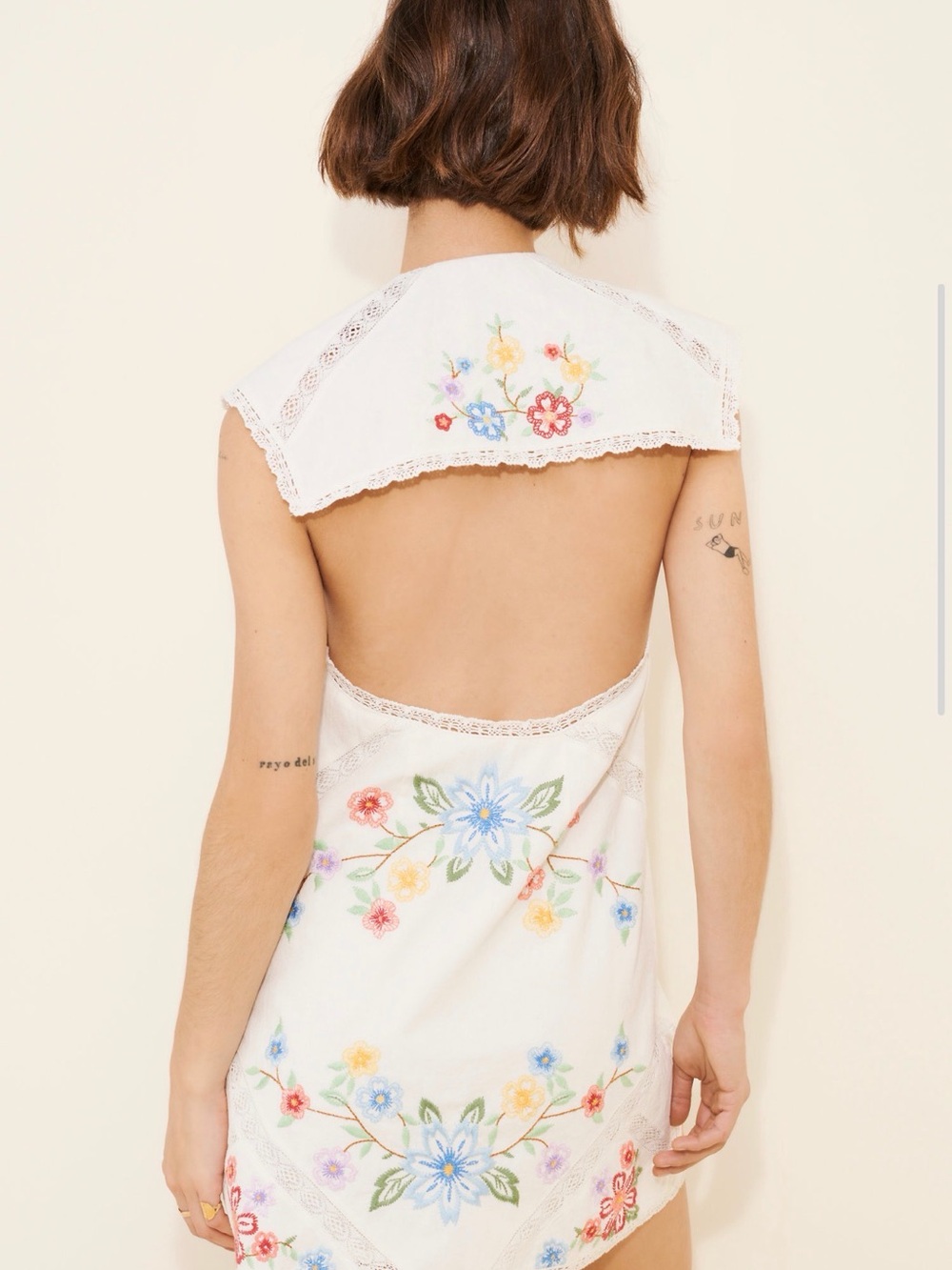 Willow Embroidered Mini Dress - Picture 4 of 4